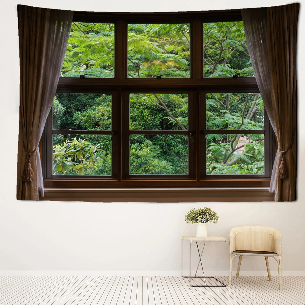 Jungle Scenery Tapestry Wall Hanging