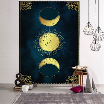 Sun Moon Phase Tarot Tapestry