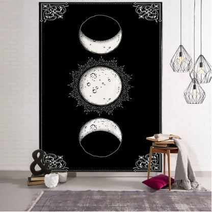 Sun Moon Phase Tarot Tapestry